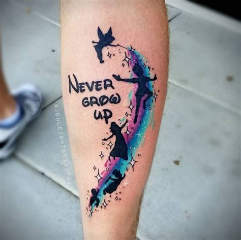 never grow up tattoo